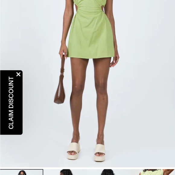 green emerald velvet dress Mayzie Mini Dress Black main image 1